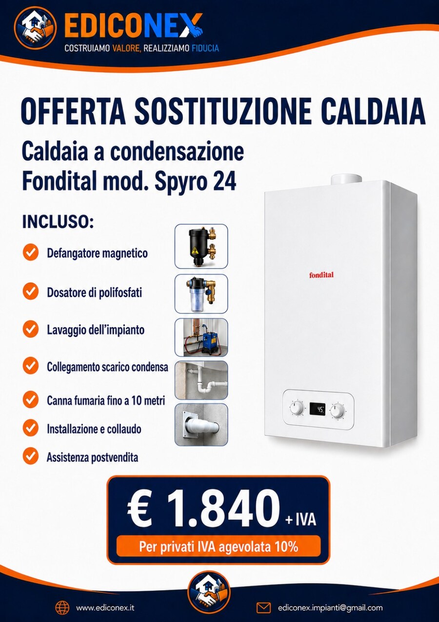 Offerta caldaia Fondital Spyro 24
